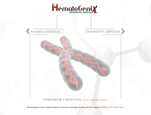 Tablet Screenshot of hematogenix.com